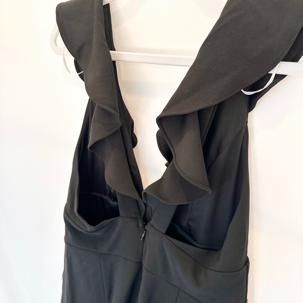 Lulu's Black Ruffled Jumpsuit - Picture 4 of 6